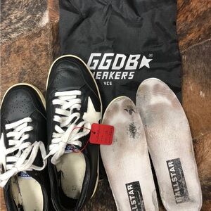 Golden Goose Black and White Athletic Sneakers